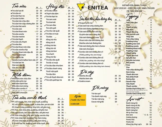 Menu Enitea Pleiku