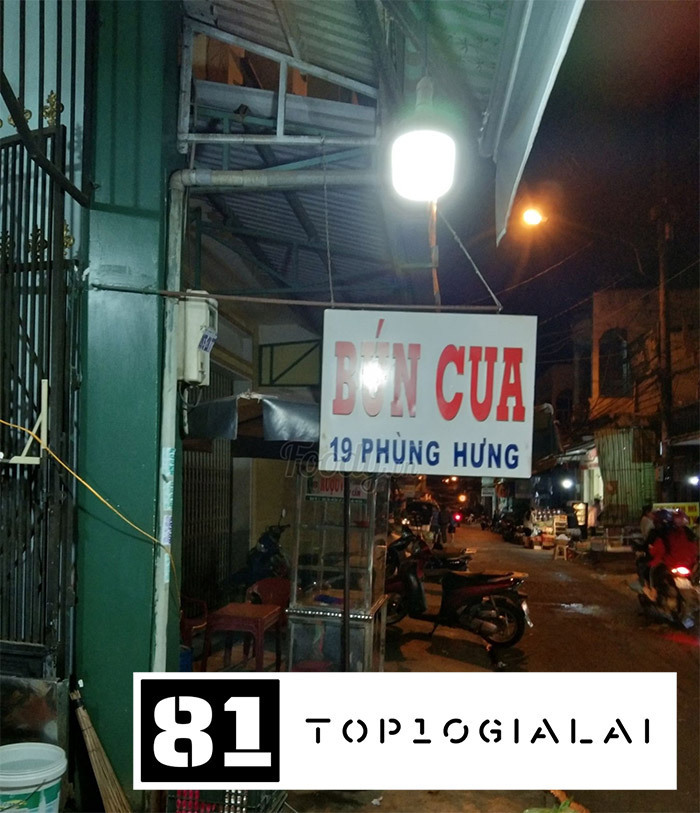 Bún cua 19 Phùng Hưng Gia Lai