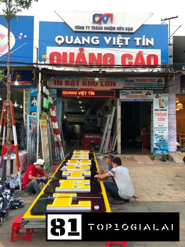 Bảng hiệu Quang Việt Tín Gia Lai