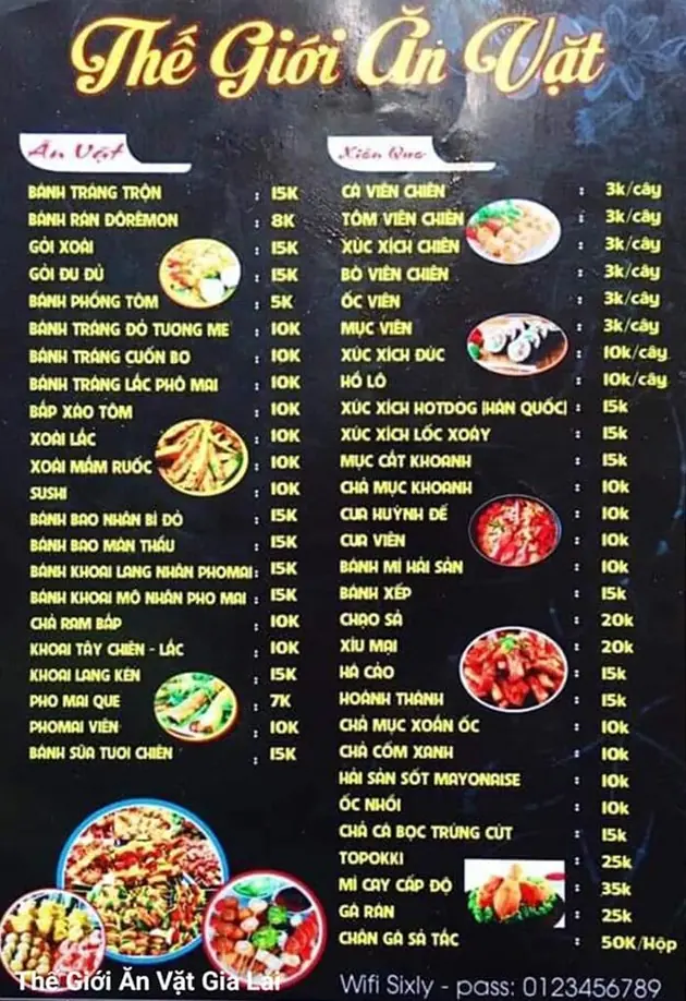 Quán thế giới ăn vặt