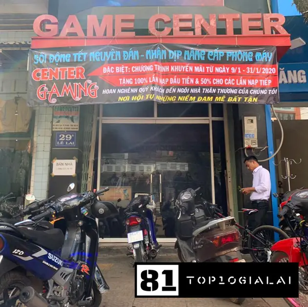 Quán net gaming center Gia Lai