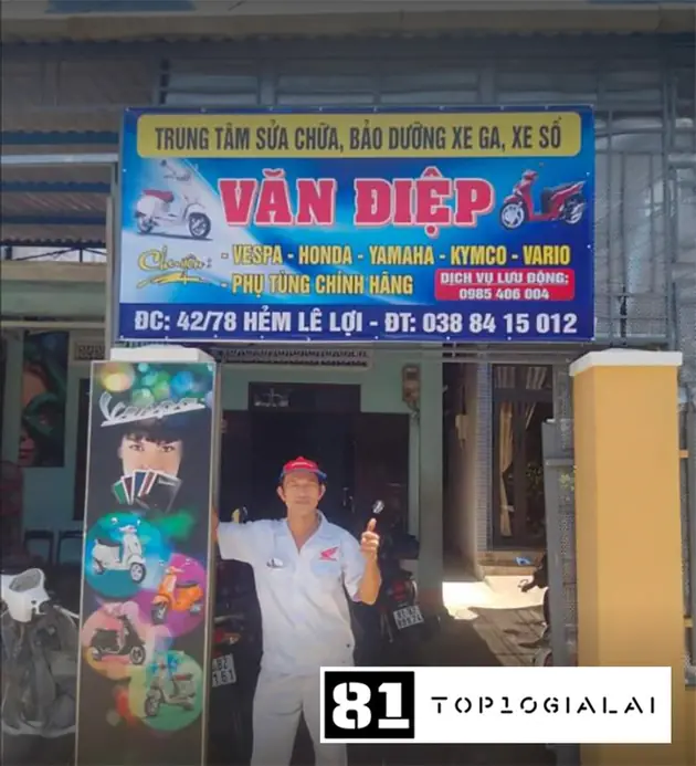 Sửa xe Văn Điệp Pleiku