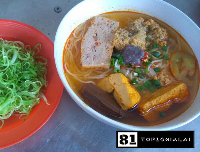 Bún riêu bình dân Gia Lai