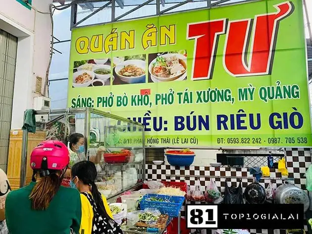Bún riêu Tư Gia Lai