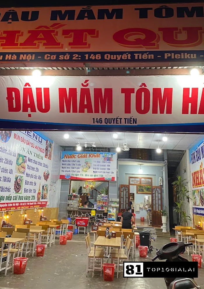 Bún đậu mắm tôm Nhất Quán