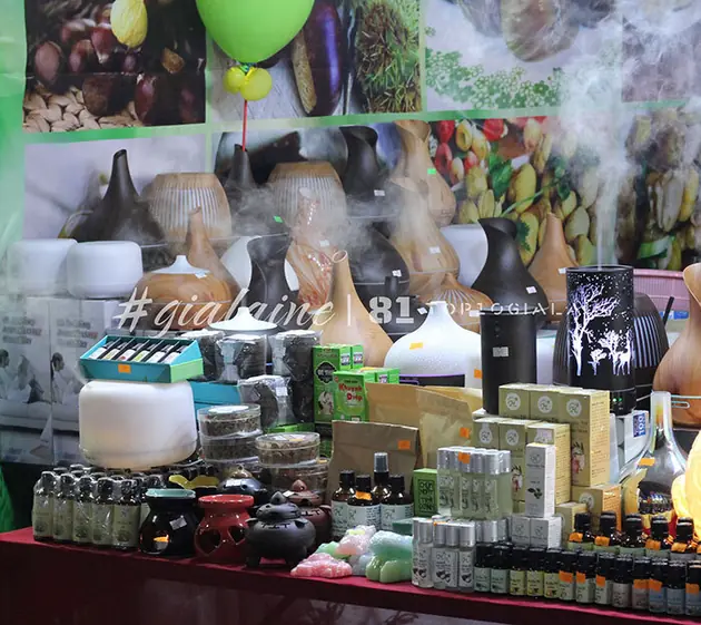 gian hàng tại hội chợ gia lai