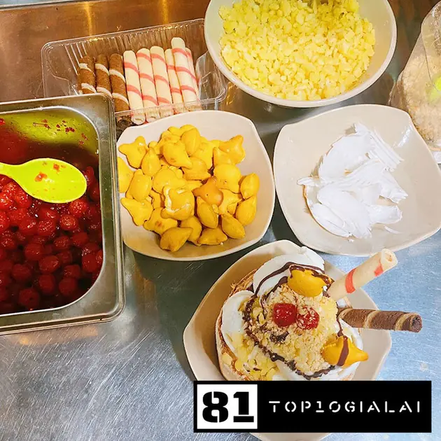 Quán kem dừa Mã Lai Gia Lai