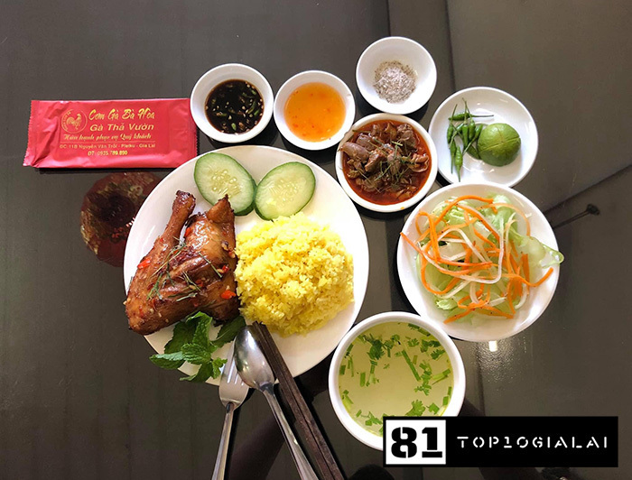 Cơm gà Bà Hoa Gia Lai
