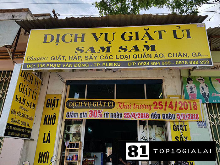 Giặt ủi Sam Sam Gia Lai
