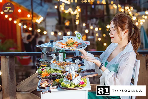 Tiệm nướng sốm rau gia lai