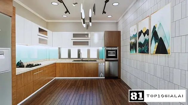 thiết kế nội thất phòng bếp Pleiku