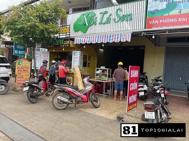 Xôi lá Sen Gia Lai