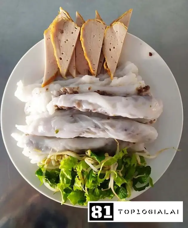 Bánh cuốn cô giang tại gia lai