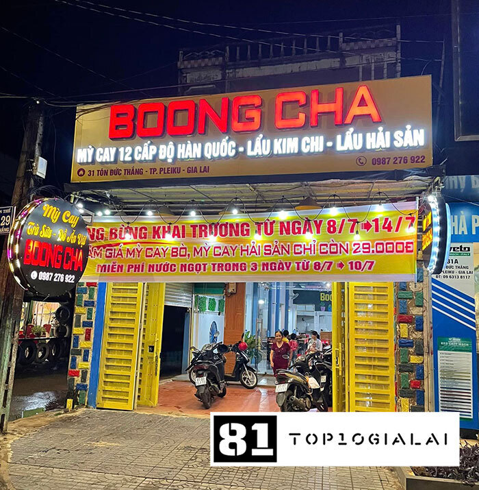 quán ăn hàn quốc Boongcha