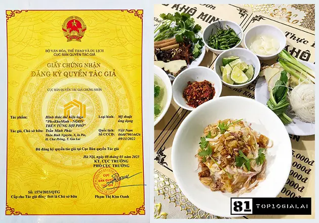 Phở khô Minh gia lai