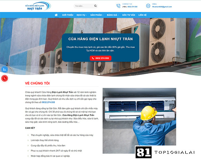 thiết kế web gia lai Creativegl