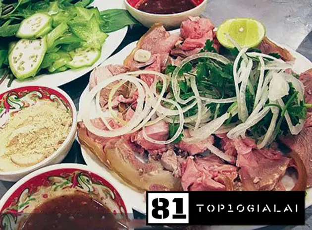 Món bê thui ngon pleiku