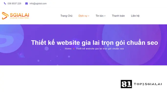 Thiết kế website gia lai